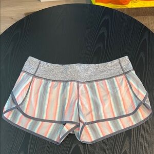 lululemon athletica Striped Athletic Shorts